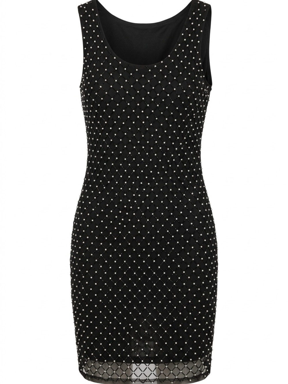 Jessica Black Studded Sleeveless Bodycon Dress